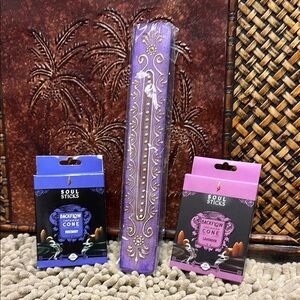 ❣️5 items $25 Soul Sticks Incense Holder and Backflow Cones Set. 🆕